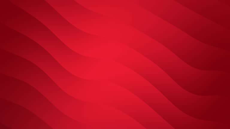 Animated background with linear waves with shades of red color, from the lightest to the darkest color.abstract red modern minimal geometric animated background.elegant waves motion.red concept
