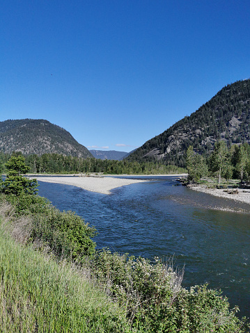 The Similkameen River runs through southern British Columbia, Canada. The river is said to be named for an indigenous people called Similkameigh, meaning \