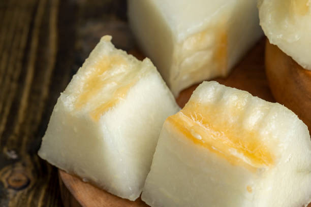 istock Sliced orange sweet melon close up 1498530495