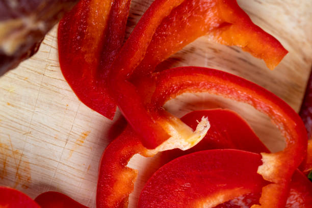istock red sweet pepper on the kitchen board, cooking 1498530857