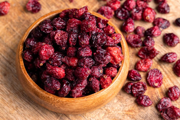 istock Dried red cranberries with sugar syrup 1498531147