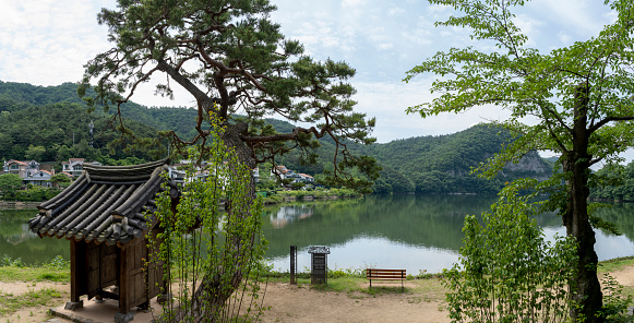Hwasun Local Cultural Heritage Hwansanjeong Lake Park fresh green (June 6, 2023, Hwasun-gun, Jeollanam-do, Korea)