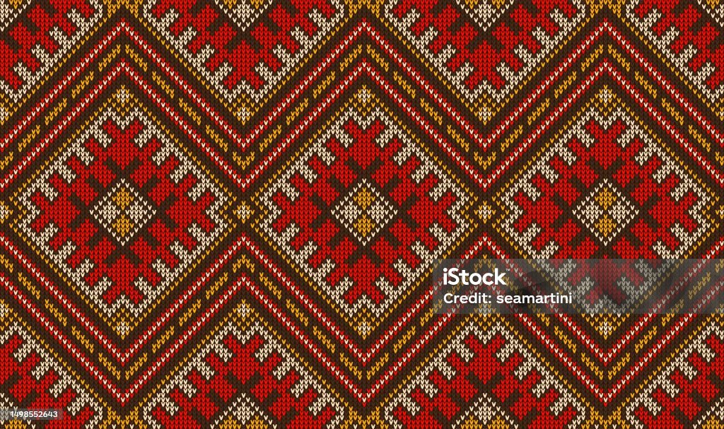 Aztec Wool Patterns Aztec Peruvian Mexican Knit Pattern Background Stock Illustration ...
