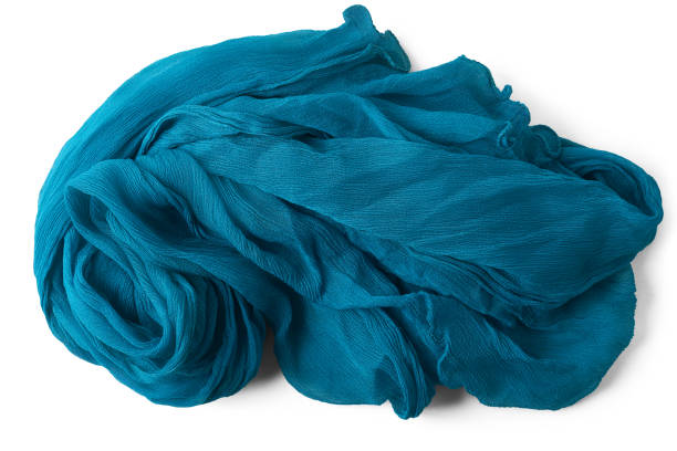 istock blue women's shawl or scarf isolated 1498557241
