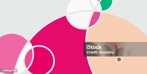 istock abstract minimalism geometric circle curve colors pattern banner background 1498567192