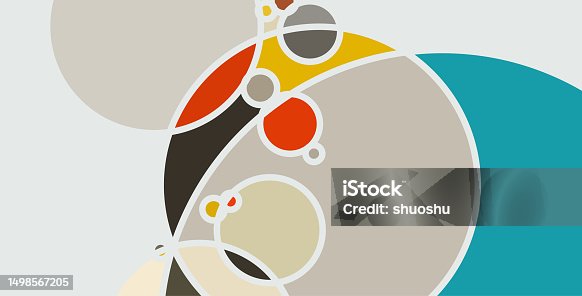 istock abstract minimalism geometric circle curve colors pattern banner background 1498567205