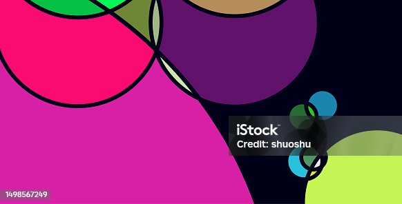 istock abstract minimalism geometric circle curve colors pattern banner background 1498567249