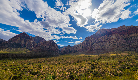 A view of Red Rock Canyon in Las Vegas, NV.