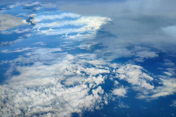 A focus scene of Jakarta from airplane point of view