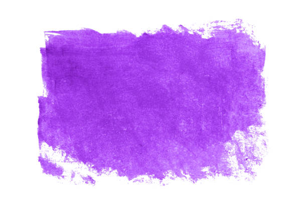 istock Purple brush isolated on white background. Watercolor 1498593892