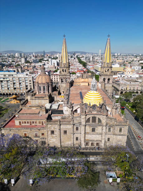istock Vertical Aerial Shot: Rear View of Guadalajara Cathedral 1498594042