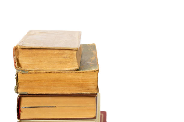 istock a stack of old books on an isolated background close-up 1498599846