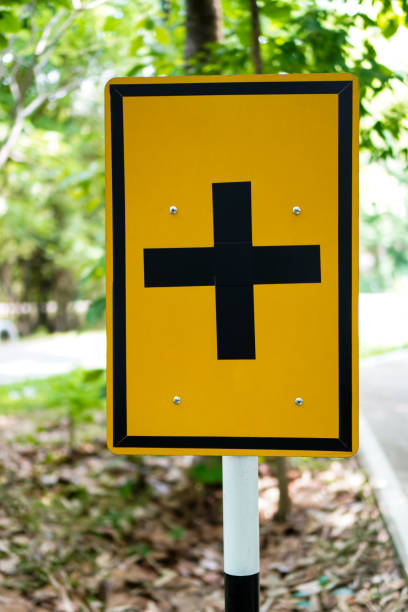 Road works ahead,  road signs, cars. Country road,  Galicia, Spain.