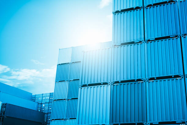 istock Containers Cargo Shipping. Handling of Logistic Transportation Industry. Cargo Container ships, Freight Trucks Import-Export. Distribution Warehouse. Shipping Logistics Transport. 1498604798