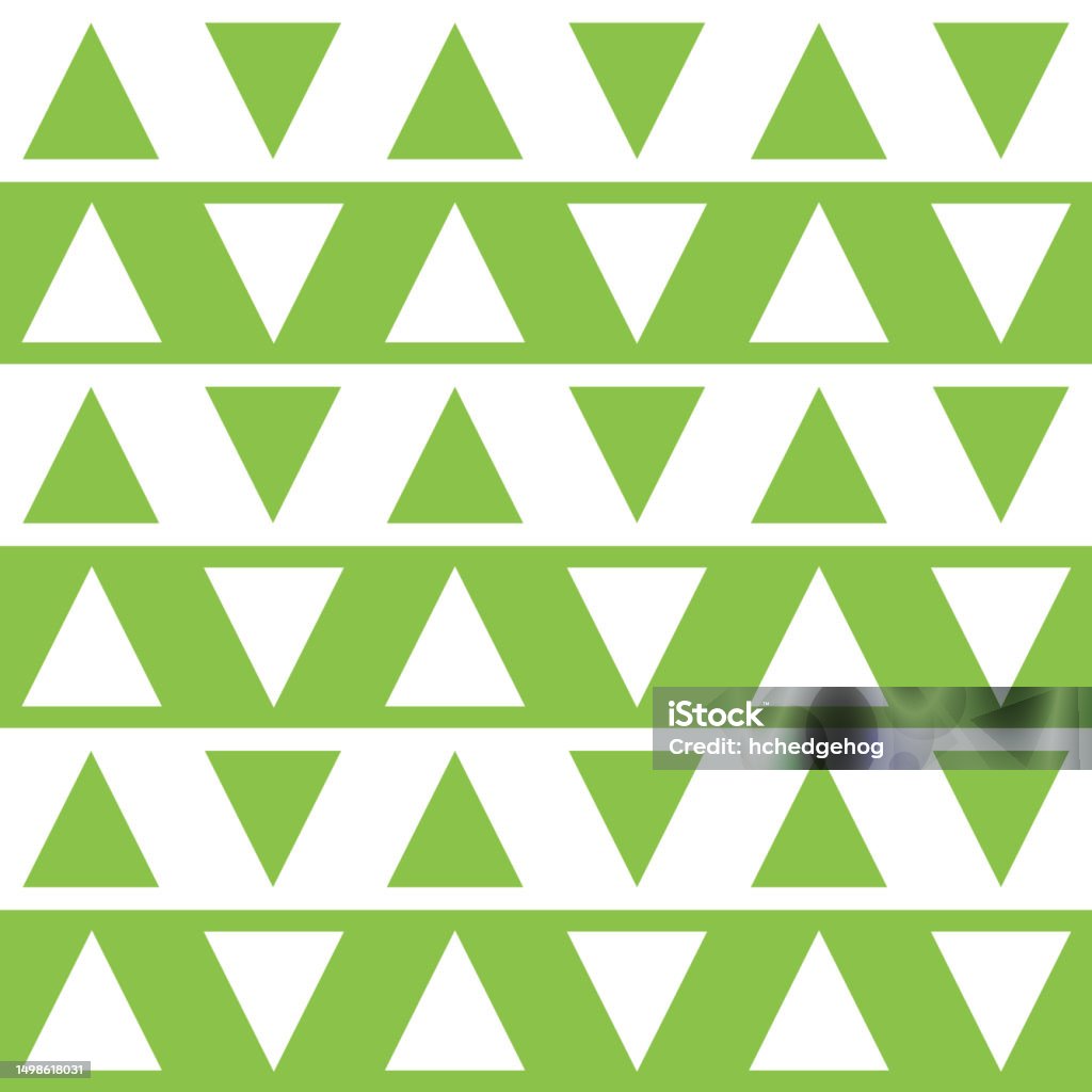 Triangle On Stripe Line Pattern Stock Illustration - Download Image Now ...