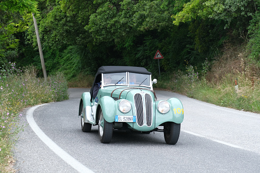 Mille Miglia Historical car race 2023\nThe most beautiful  car race in the World.\n\nSecond day From Cervia to Rome \nShot taken on the Conero Natural Park