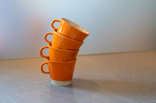 Product photography for online shop, coffee cups