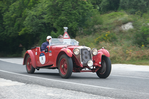 Mille Miglia Historical car race 2023\nThe most beautiful  car race in the World.\n\nSecond day From Cervia to Rome \nShot taken on the Conero Natural Park