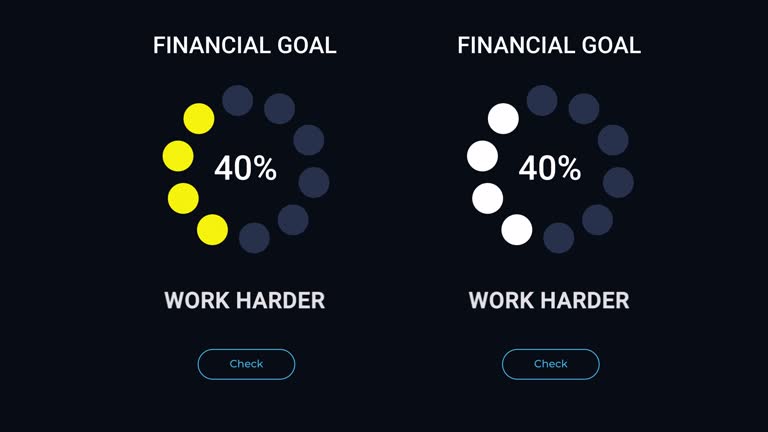 Animated dot progress bar UI element