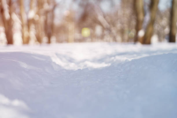 istock trodden town path in snow in the morning after snowfall 1498622144