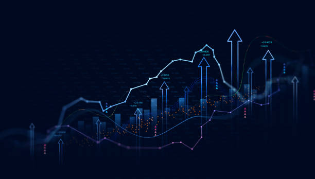 istock Stock market business and exchange financial growth graph.Business chart  data graph diagram and growth financial  report information. 1498627370