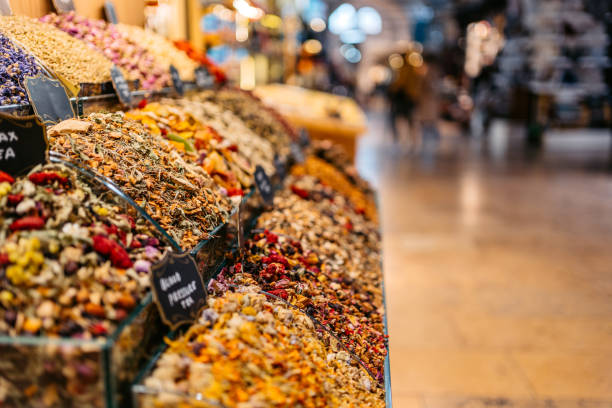 Tea Mixtures At The Grand Bazaar In Istanbul