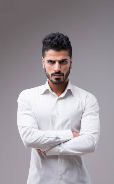 istock Aggressive-looking man with well-groomed beard 1498637034