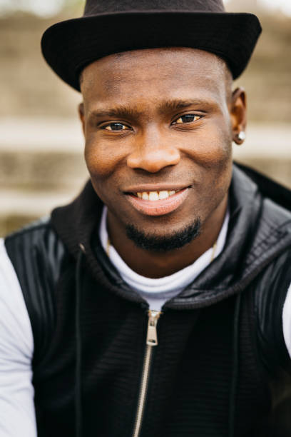 istock Outdoors portrait of a young black male 1498640699