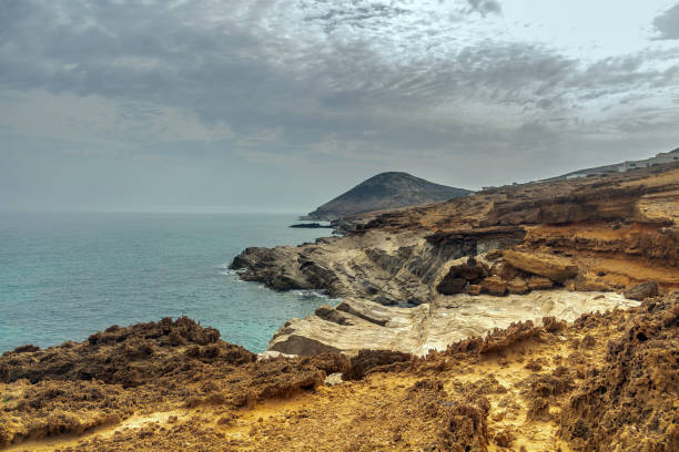istock Cliff to Beach with Ocean Horizon at Cap Zebib, Bizerte, Tunisia 1498640798