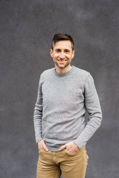 istock Portrait of a man on a grey background 1498643056