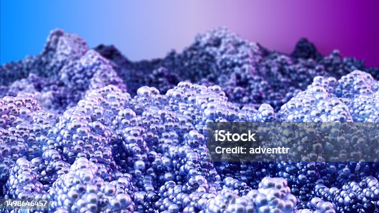 istock Abstract large group of metallic sphere particles background. Metaverse background concept. 1498646457