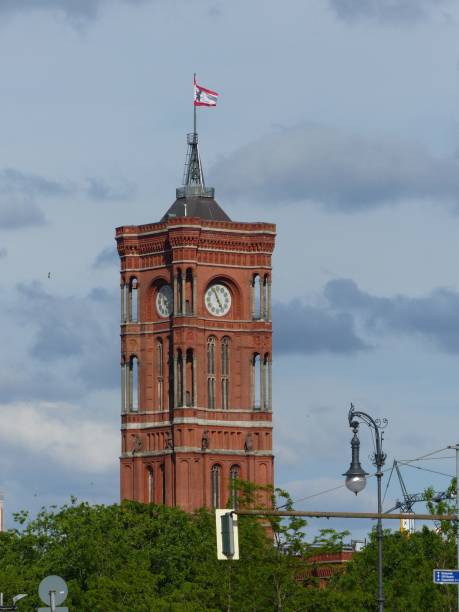 istock the large red building with a clock is built on top 1498647030