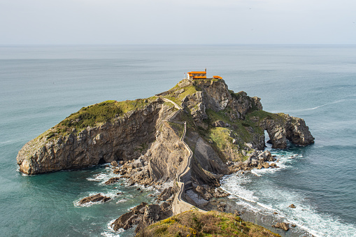 San Juan de Gaztelugatxe, a Basque coastal island also known as Dragonstone from the Game of Thrones