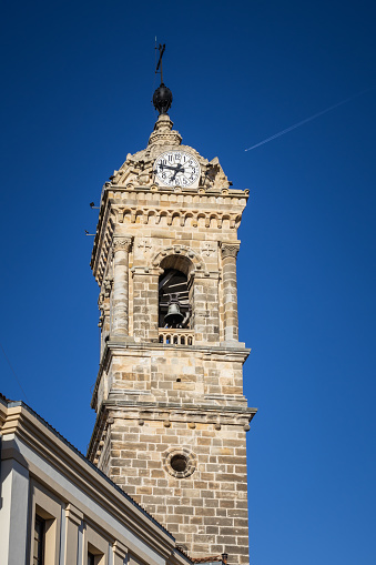 Bell tower of San Vicente Martir church in Vitoria-Gasteiz, Spain