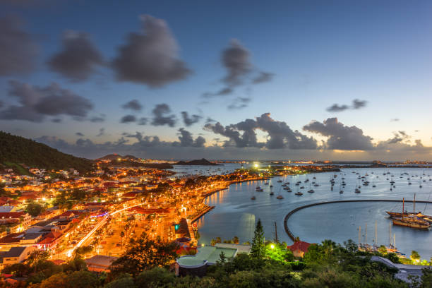 istock Marigot, St. Martin Town Skyline 1498662537
