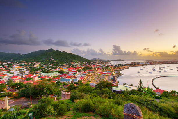 istock Marigot, St. Martin Town Skyline 1498662605