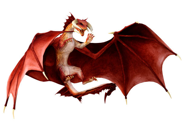 istock 3D Rendering Fairy Tale Dragon on White 1498662606