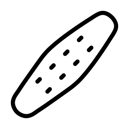 Nail File Vector Thick Line Icon For Personal And Commercial Use.