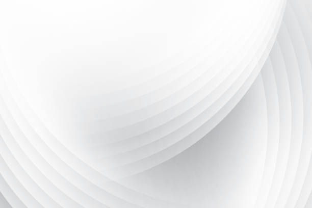 istock Abstract white and gray color, modern design stripes background with geometric round shape. Vector illustration. 1498663052