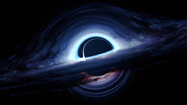 black hole-wolken, hochwertiges rendering. - gravitationsfeld stock-fotos und bilder