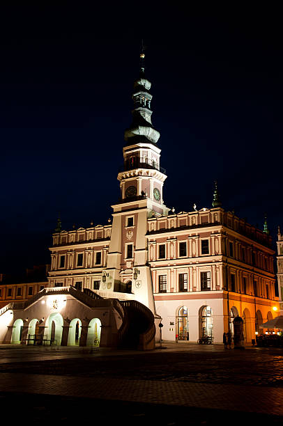 istock Heritage of Zamosc on by night 149866809