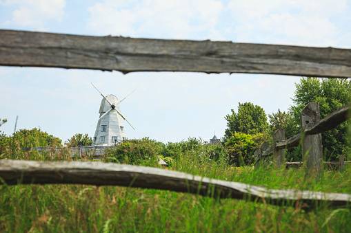 The traditional wooden smock windmill at Rye in East Sussex, England