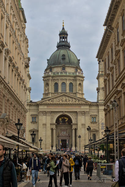 Budapest, Hungary - April 29, 2023: View of St. Stephen