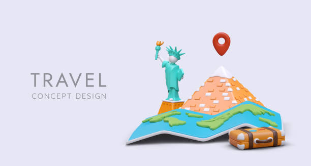 istock Choose your tourist route. Visit interesting country 1498685531