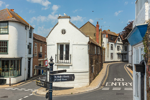 Essex, United Kingdom, 8 June, 2021: The external facade of Ilford Methodist Church, located on Ilford, Redbridge, Essex