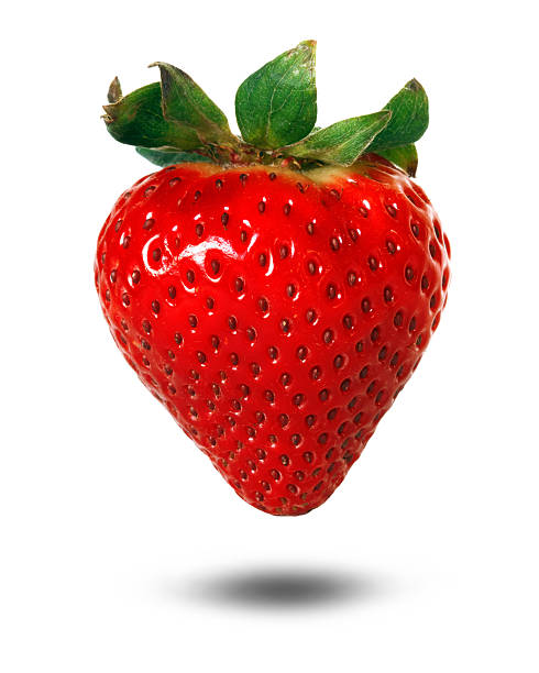 istock 3D rendering of a strawberry with drop shadow 149869102