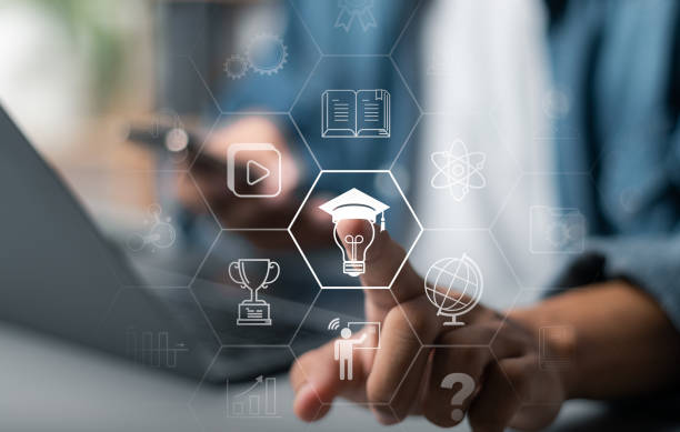 istock online education concept, E-learning education, internet lessons and online webinar. 1498699869