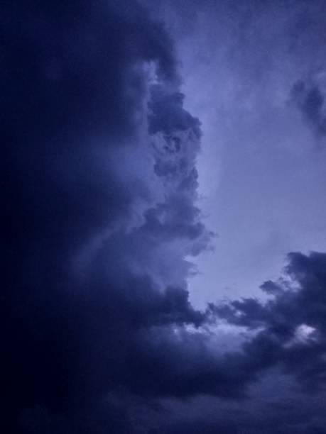istock The dramatic dark navy blue thunder clouds appears before the heavy rain 1498702166