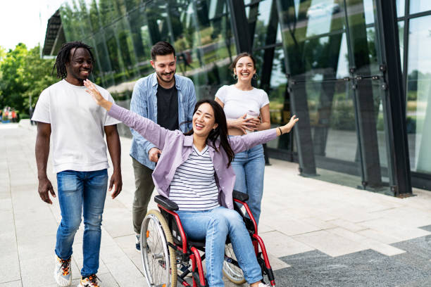 istock Multi-ethnic people are spending time together in city. 1498702724