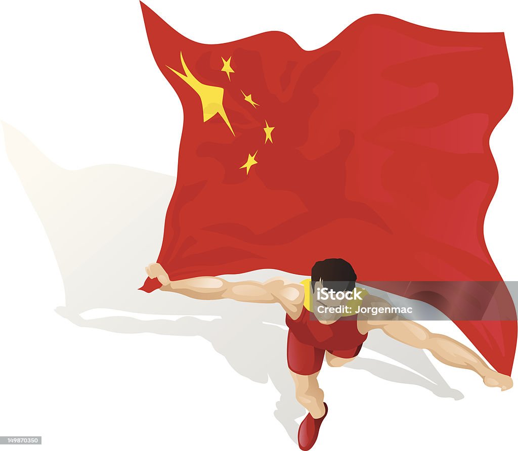 Chinesische Rennen Gewinner - Lizenzfrei China Vektorgrafik